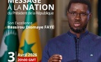 🔴DIRECT | Message à la Nation du Président Bassirou Diomaye Faye - 3 avril 2026