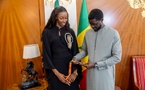 Palais : Saly Sarr reçue par le Président Diomaye Faye après sa médaille de bronze 