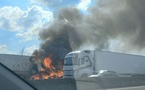 Diamniadio: un mort et un blessé grave après l’explosion du camion-citerne sur l’autoroute à péage
