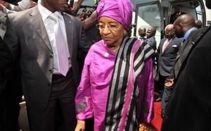 La présidente de la République de Liberia