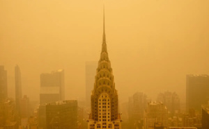 Brouillard et air irrespirable à New York à cause des incendies au Québec