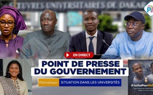 🔴Direct - Situation universitaire, décès d’Abdoulaye Ba : Le gouvernement face à la presse