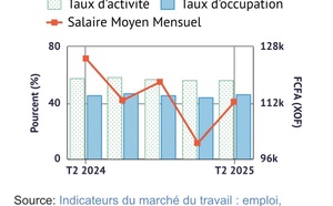 Emplois: 67,5 % d'activité chez les adultes contre seulement 47,9 % chez les jeunes, (ANSD)