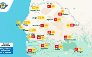 Météo : forte chaleur attendue à l’intérieur du pays avec des pics jusqu’à 45°C