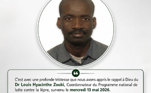 Santé : Décès du Dr Louis Hyacinthe Zoubi, coordonnateur de la lutte contre la lèpre