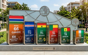 ​Passeports 2026 en Afrique de l'Ouest : La Gambie en tête, le Sénégal et la Côte d'Ivoire stagnent respectivement aux 78e et 79e rangs