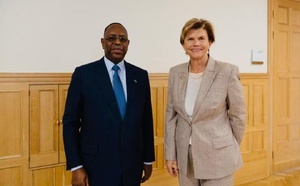 L'ex-président Macky Sall, candidat au secrétariat général de l'ONU, reçu par la cheffe de la diplomatie lettonne 