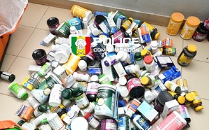 Contrefaçons de médicaments à  Pikine : un suspect interpellé, des produits estimés à 35 millions FCFA saisis