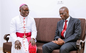 Tournée auprès des foyers religieux : Ahmadou Al Aminou Lo en visite chez l'archevêque de Dakar