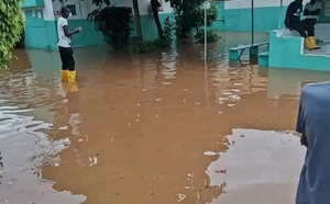 Inondations à Dakar : Le bureau du médecin-chef et le secrétariat de l'hôpital Philippe Maguilen Senghor sous les eaux