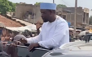 Ousmane Sonko à Bambali : une foule immense sur son passage à Madina Wandifa