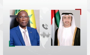 ​Émirats – Sénégal : Entretien téléphonique entre Abdullah bin Zayed et Cheikh Niang sur la coopération bilatérale