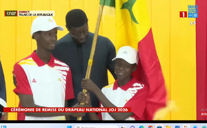 JOJ Dakar 2026 : le Président Bassirou Diomaye Faye passe le drapeau à la Team Sénégal