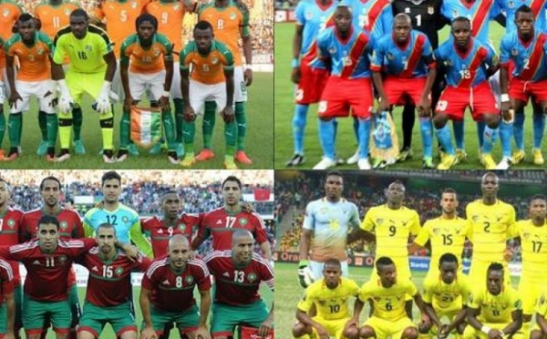 CAN Gabon 2017 - 2ème journée Poule C: la RDC, leader devant le Maroc, la Côte d'Ivoire en danger