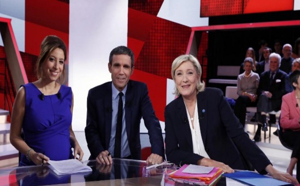 Présidentielle française: premier grand oral télévisé pour Marine Le Pen