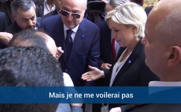 VIDEO Marine Le Pen refuse de porter le voile à Beyrouth