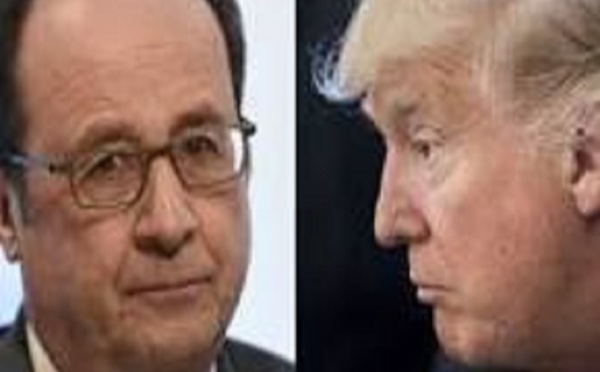​François Hollande répond à Donald Trump: "Ici il n'y a pas de personnes qui prennent des armes pour tirer dans la foule"