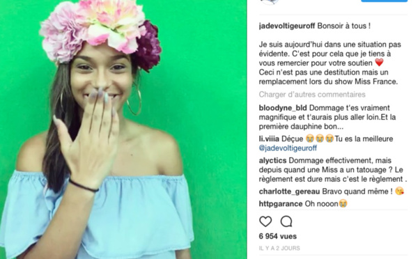 ​Miss Martinique réagit après avoir été disqualifiée du concours Miss France à cause de son tatouage