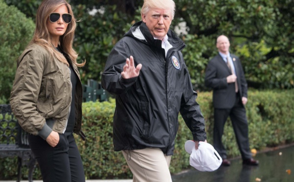 Tempête Harvey : Donald Trump et son épouse sont arrivés au Texas