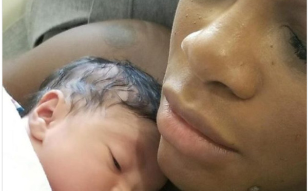 Serena Williams dévoile une première image de son bébé