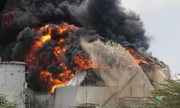 Vidéo -  Explosion dans une raffinerie de gaz naturel en Autriche