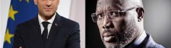 La conférence de presse d’Emmanuel Macron et george Weah