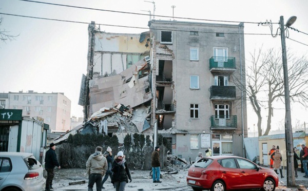 ​Pologne : 4 morts et 21 blessés dans l'effondrement d'un immeuble