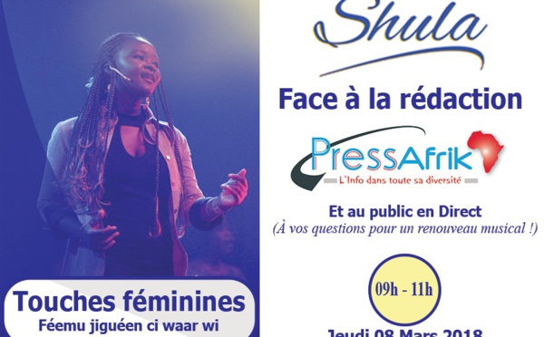 Dans quelques instants Shula sera à DIRECT "Face à la Rédaction" de PressAfrik
