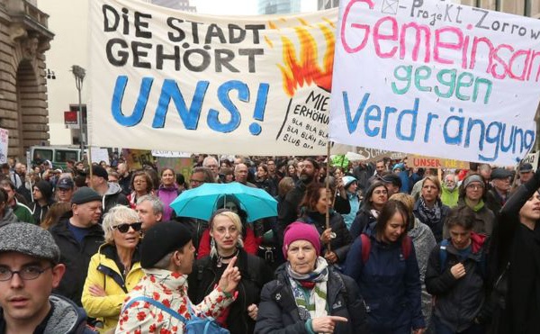​Manifestation à Berlin contre la cherté des loyers