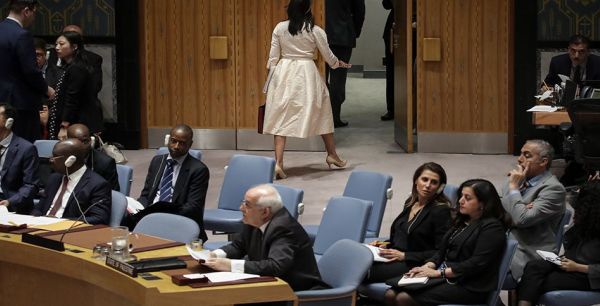 Onu : l'ambassadrice des Usa quitte la salle au moment de l'intervention du représentant palestinien