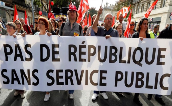 France: la fonction publique une nouvelle fois dans la rue