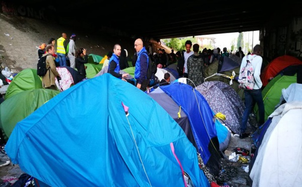 Migrations: évacuation du camp du «Millénaire» au nord de Paris
