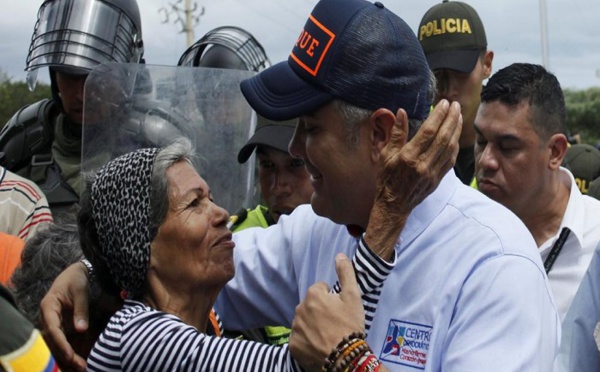 Présidentielle en Colombie: au cœur de la crise migratoire, Cúcuta vote Duque
