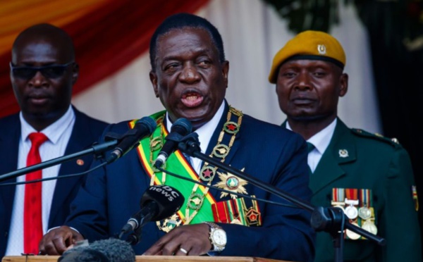 ​Mnangagwa officiellement investi président du Zimbabwe