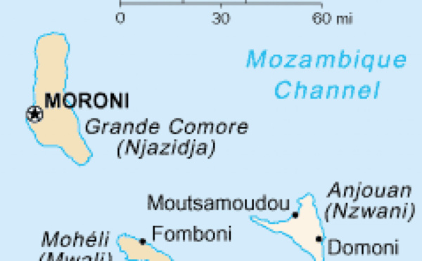 Comores: trois morts dans des affrontements armés sur l'île d'Anjouan