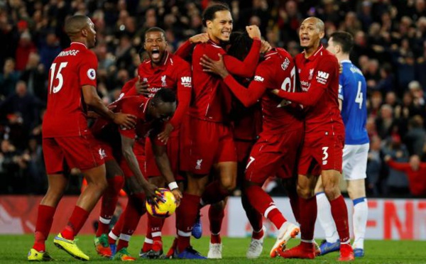 Premier League : Liverpool bat Everton à la dernière seconde dans le derby de la Mersey