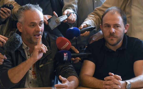 France: manifestation à Belfort pour la défense des emplois General Electric