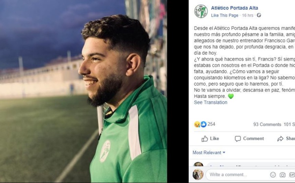 Coronavirus : premier décès dans le monde du football