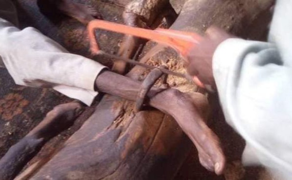 Un Nigérian `` enfermé par sa famille pendant 30 ans ' a été sauvé