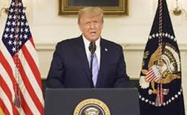 «Scandalisé» par les violences au Capitole, Trump appelle à la «réconciliation»