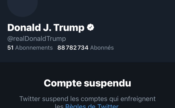 Le compte Twitter de Donald Trump définitivement suspendu