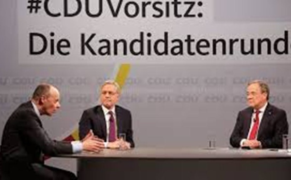 33e congrès de la CDU: 3 candidats en lice pour diriger le parti conservateur d'Angel Merkel