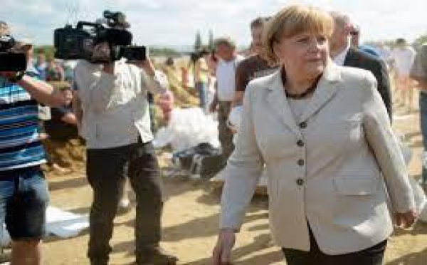La chancelière allemande Angela Merkel est attendue une nouvelle fois dans le nord du pays victime d'inondations