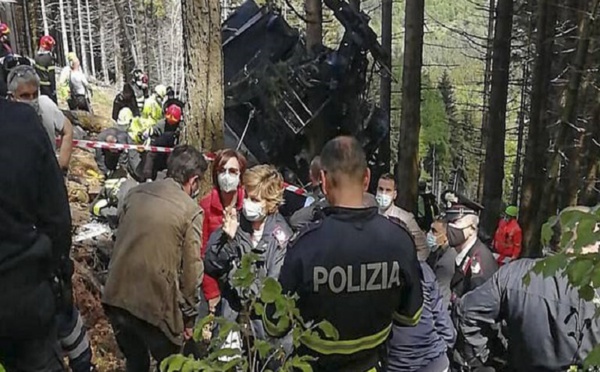 Italie: douze morts dans un accident de téléphérique à Stresa