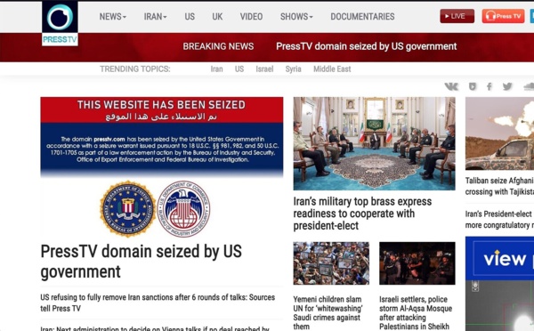 La justice américaine bloque 33 sites internet de médias contrôlés par l'Iran