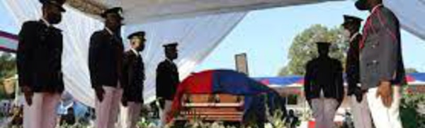 Lors de funérailles nationales, Haïti dit adieu à son président assassiné