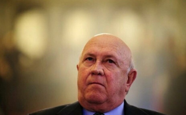 Afrique du Sud: l’ancien Président et Prix Nobel de la paix Frederik de Klerk est mort