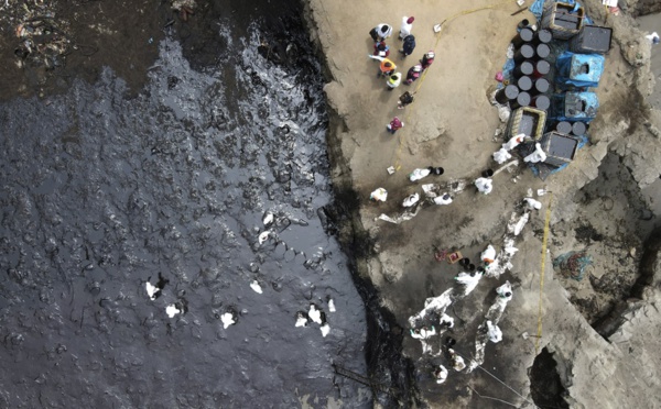 Pérou: le gouvernement déclare l'état d'urgence environnementale en raison de la marée noire