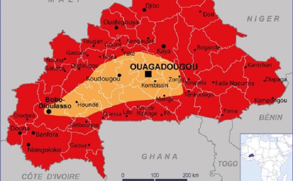 Burkina: les frontières aériennes et terrestres fermées jusqu’à nouvel ordre