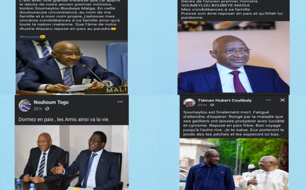 Vidéo : la classe politique et les artistes dévastés par le décès de l’ancien Premier ministre malien